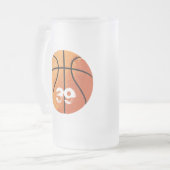 Basketball () matglas bierpul (Voorkant links)