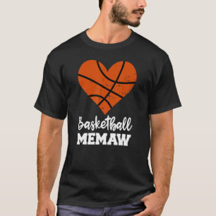 Basketball Memaw Funny Basketball Player Memaw T-shirt