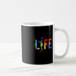 Basketball Mens Ball is Life Watercolor Basketball Koffiemok