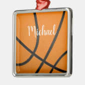 Basketball Metalen Ornament (Links)