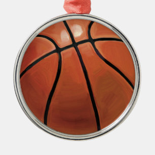 Basketball Metalen Ornament