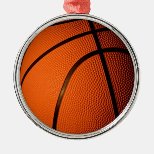 Basketball Metalen Ornament (Voorkant)