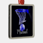 Basketball Metalen Ornament (Rechts)