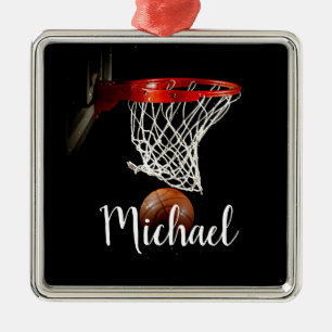 Basketball Metalen Ornament