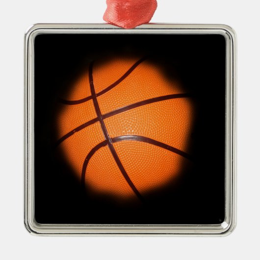 Basketball Metalen Ornament (Voorkant)