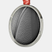 Basketball Metalen Ornament (Links)