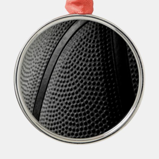 Basketball Metalen Ornament (Voorkant)