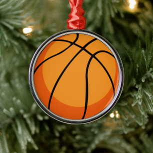 Basketball Metalen Ornament