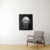 Basketball Moon Wandkleed (In situ)