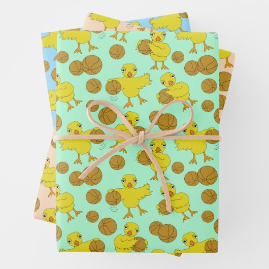 Basketball Motif Enveloppement Papier Elle (En situation)