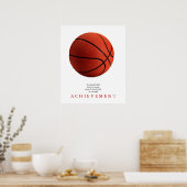 Basketball Motivational Unique Poster Imprimer (Cuisine)