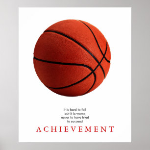 Basketball Motivational Unique Poster Imprimer