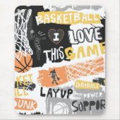 Basketball Mousepad Muismat (Voorkant)