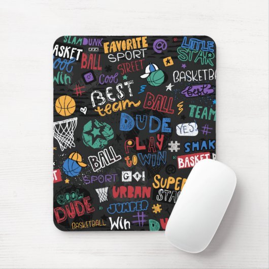 Basketball Mousepad Muismat (Met muis)
