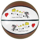 Basketball Mousey Cheesy Kisses Basketbal (Voorkant)