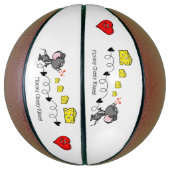 Basketball Mousey Cheesy Kisses Basketbal (Verticaal)