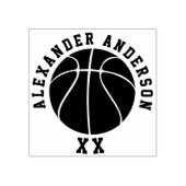 Basketball Name en Jersey Number personaliseren Rubberstempel (Afrduk)