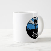 Basketball Night Sky Mug Extra Grote Beker (Voorkant rechts)