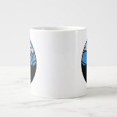 Basketball Night Sky Mug Extra Grote Beker (Voorkant)