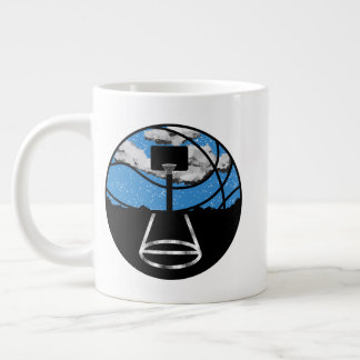 Basketball Night Sky Mug Extra Grote Beker