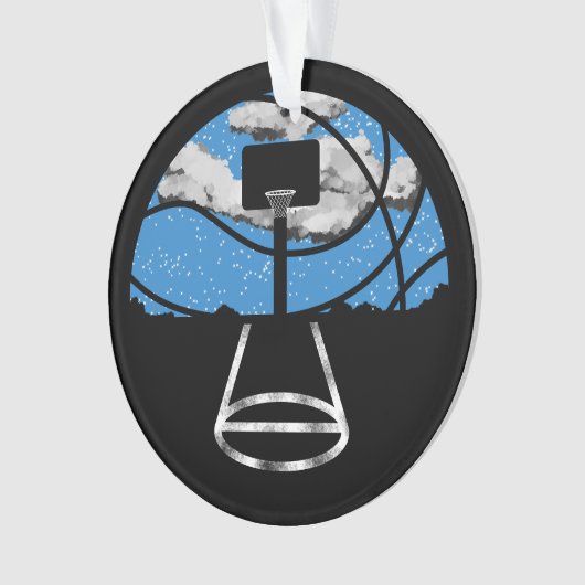 Basketball Night Sky Ornament (devant)