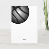 Basketball Noir Moderne Merci Coach  (Dos)
