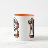 Basketball-nummer 12 Afbeelding Logo, Mok (Midden)