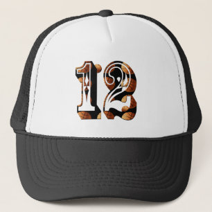 Basketball-nummer 12 Afbeelding Logo, Trucker Pet