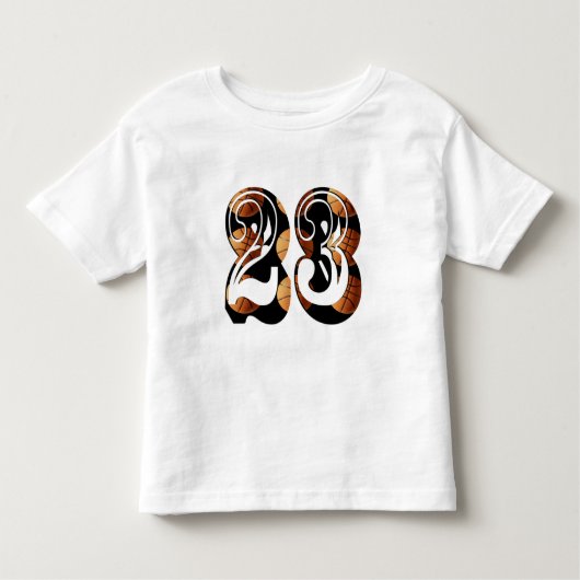 Basketball nummer 23, Afbeelding Logo, Kinder Shirts (Voorkant)
