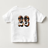 Basketball nummer 23, Afbeelding Logo, Kinder Shirts (Achterkant)