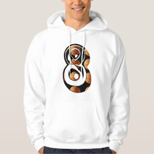 Basketball-nummer acht Afbeelding Logo, Hoodie