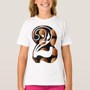 Basketball nummer twee, Afbeelding Logo, T-shirt
