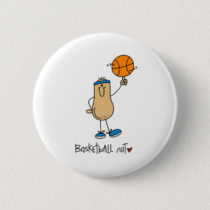Basketball Nut Ronde Button 5,7 Cm
