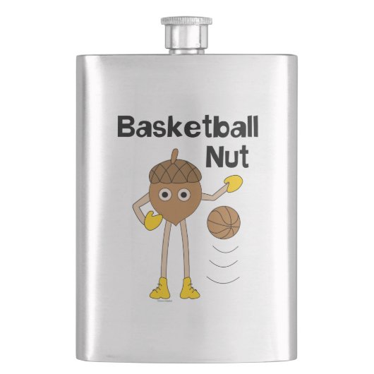 Basketball Nut Text Flacon (Voorkant)