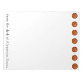 Basketball O Border Notitieblok (Voorkant)