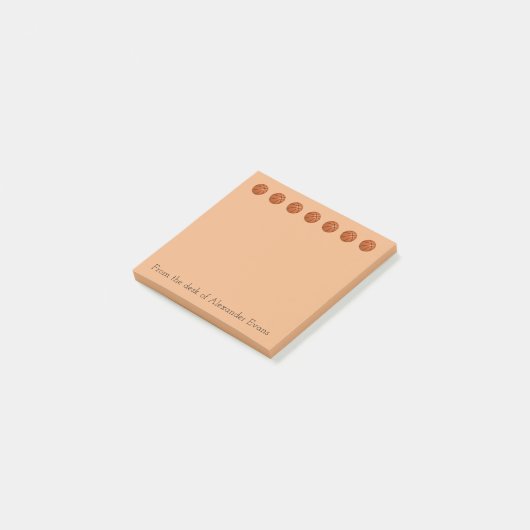 Basketball O Border Post-it® Notes (Schuin)