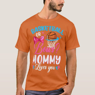 Basketball of Bows mama houdt van je gender Baby R T-shirt