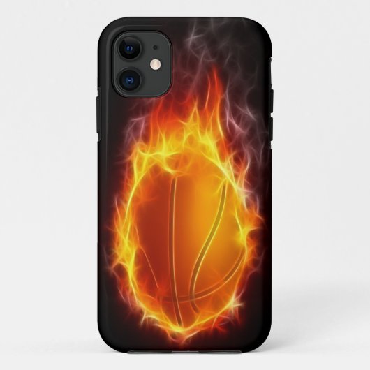 Basketball of Fire iPhone 5 Hoesje (Achterkant)