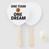 BASKETBALL ONE TEAM ONE DREAM HANDWAAIER (Voorkant en achterkant)
