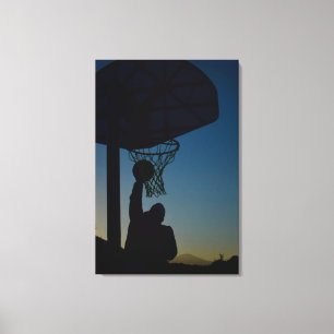 Basketball-ontwerp Canvas Afdruk