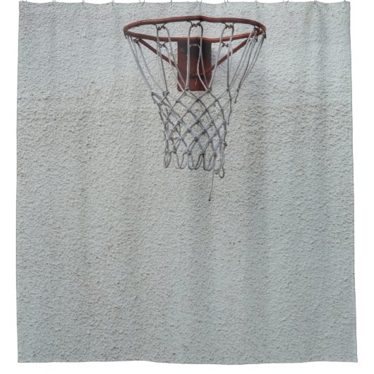 Basketball-ontwerp Douchegordijn (Voorkant)