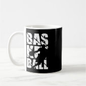 Basketball-ontwerp voor basketbalspeler en mandje koffiemok (Links)