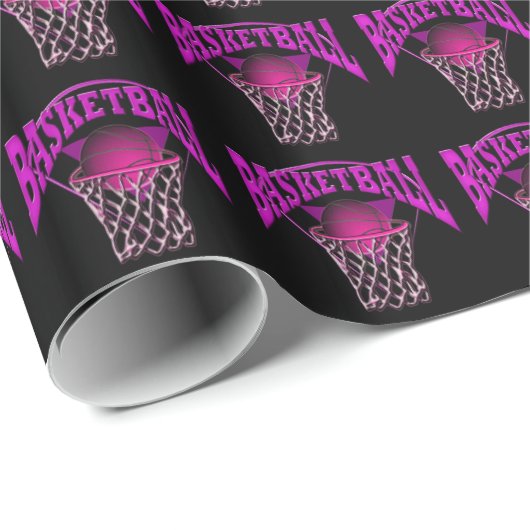 Basketball op het net cadeaupapier (Rol Hoek)