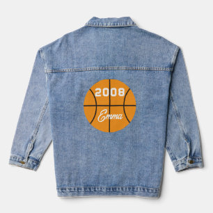 Basketball op maat denim jacket