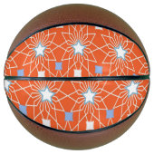 Basketball Oranje White Blue Stars Basketbal (Voorkant)