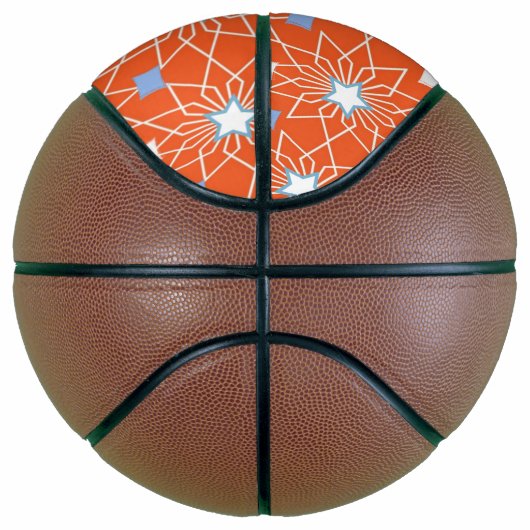 Basketball Oranje White Blue Stars Basketbal (Rechts)
