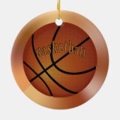 Basketball Ornament met JOUW NAAM (Achterkant)