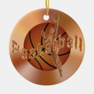 Basketball Ornaments. Basketball & Player Keramisch Ornament