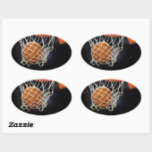 Basketball Ovale Sticker (Vel)