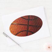 Basketball Ovale Sticker (Envelop)